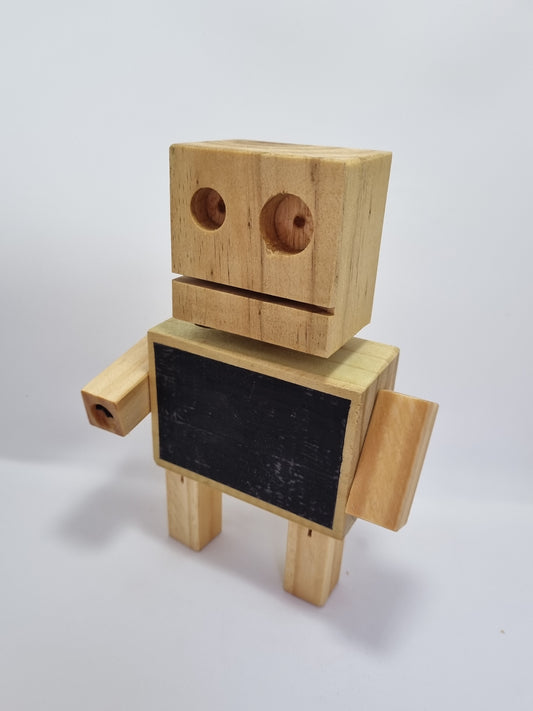 Robot de madera / Señor Pizarrob